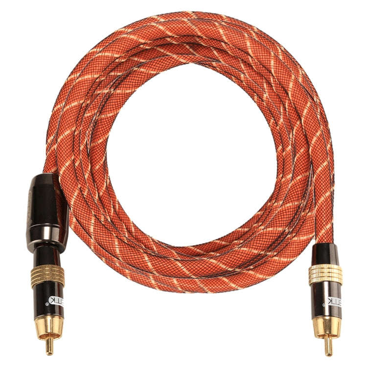 EMK TZ/A 3m OD8.0mm Gold Plated Metal Head RCA to RCA Plug Digital Coaxial Interconnect Cable Aud...