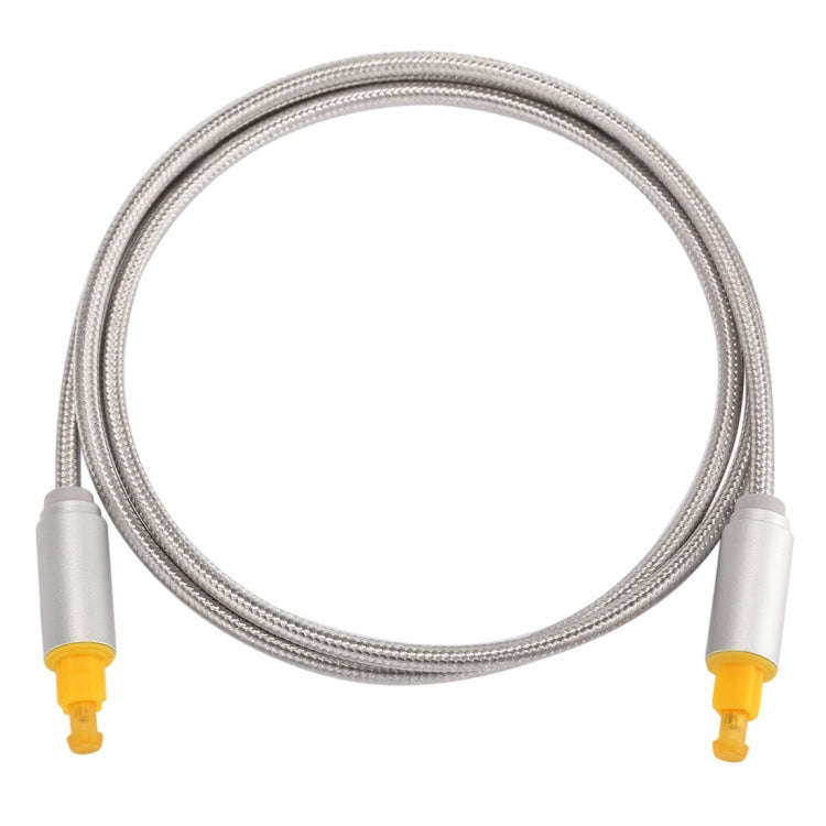 EMK 1m OD4.0mm Gold Plated Metal Head Woven Line Toslink Male to Male Digital Optical Audio Cable...