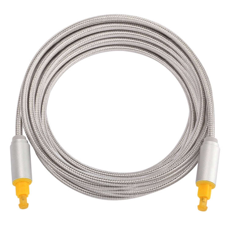 EMK 3m OD4.0mm Gold Plated Metal Head Woven Line Toslink Male to Male Digital Optical Audio Cable...