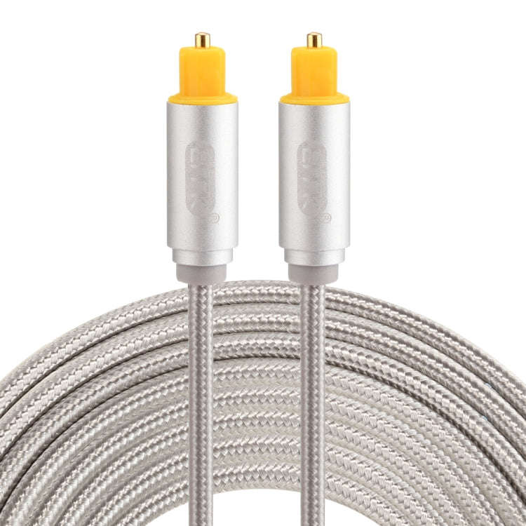 EMK 5m OD4.0mm Gold Plated Metal Head Woven Line Toslink Male to Male Digital Optical Audio Cable...