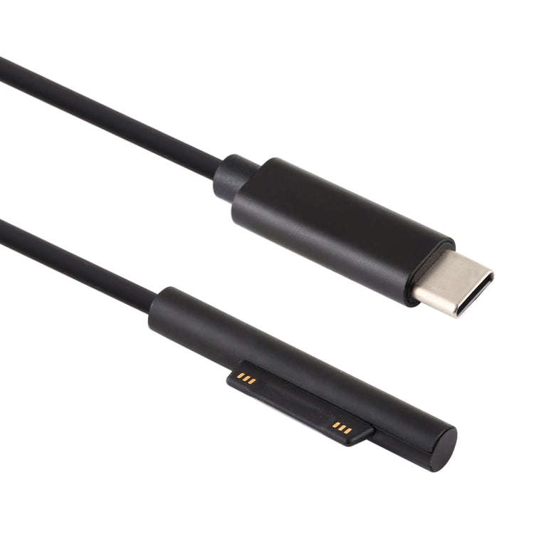 USB-C / Type-C to 6 Pin Magnetic Male Laptop Power Charging Cable for Microsoft Surface Pro 7 / 6...