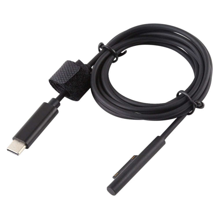 USB-C / Type-C to 6 Pin Magnetic Male Laptop Power Charging Cable for Microsoft Surface Pro 7 / 6...