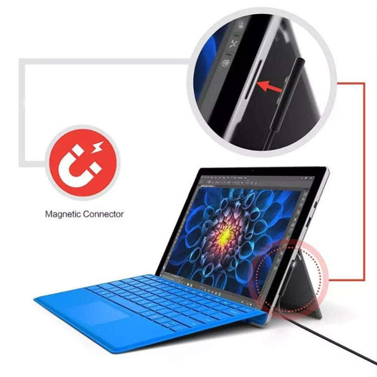 USB-C / Type-C to 6 Pin Magnetic Male Laptop Power Charging Cable for Microsoft Surface Pro 7 / 6...