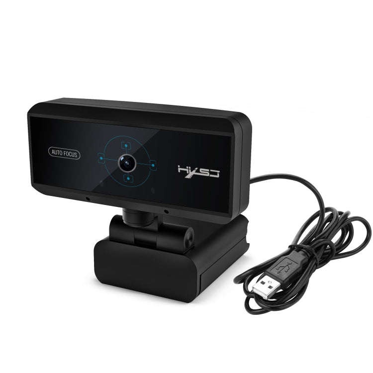 HXSJ S3 500W 1080P Adjustable 180 Degree HD Automatic Focus PC Camera with Microphone(Black)