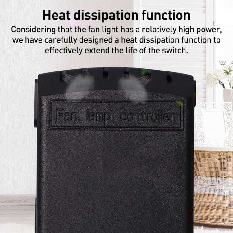 Universal Ceiling Fan Lamp Remote Control Kit 85-265V Timing Wireless Control Switch Adjusted Win...