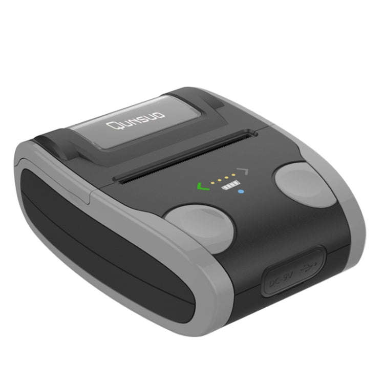 QS-5806 Portable 58mm Bluetooth POS Receipt Thermal Printer(Grey)