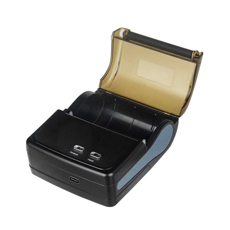 QS-8001 Portable 80mm Bluetooth POS Receipt Thermal Printer(Black)