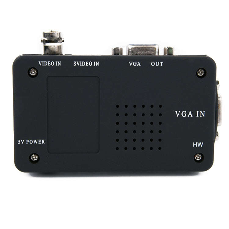 HOWEI HW-2404 BNC / S-Video to VGA Video Converter(Black)