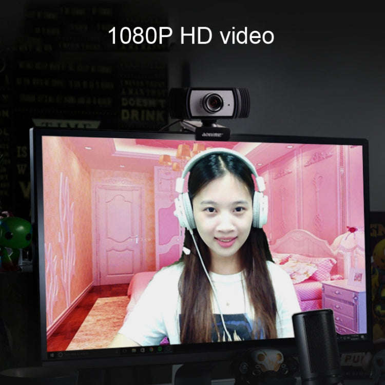 Aoni C33 Beauty FHD 1080P IPTV WebCam Teleconference Teaching Live Broadcast Computer Camera with...
