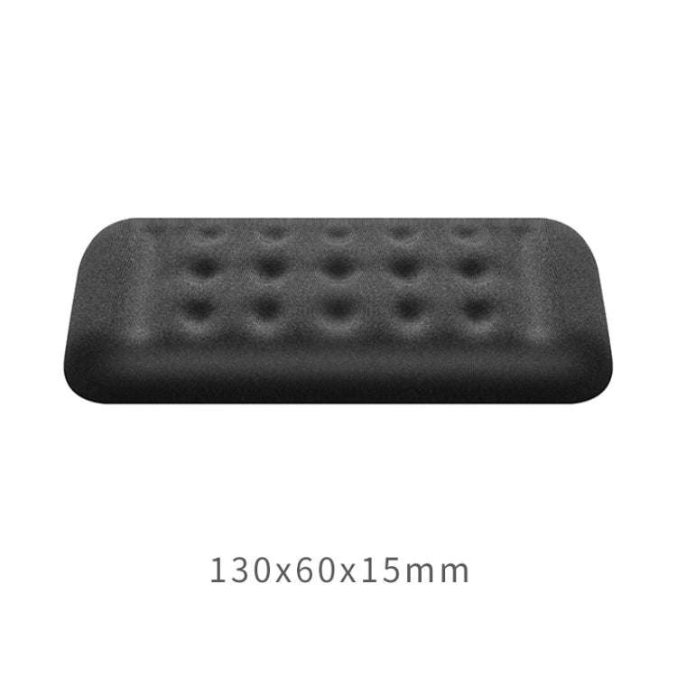 Mechanical Keyboard Wrist Rest Memory Foam Mouse Pad, Size : Single Hand (Black)