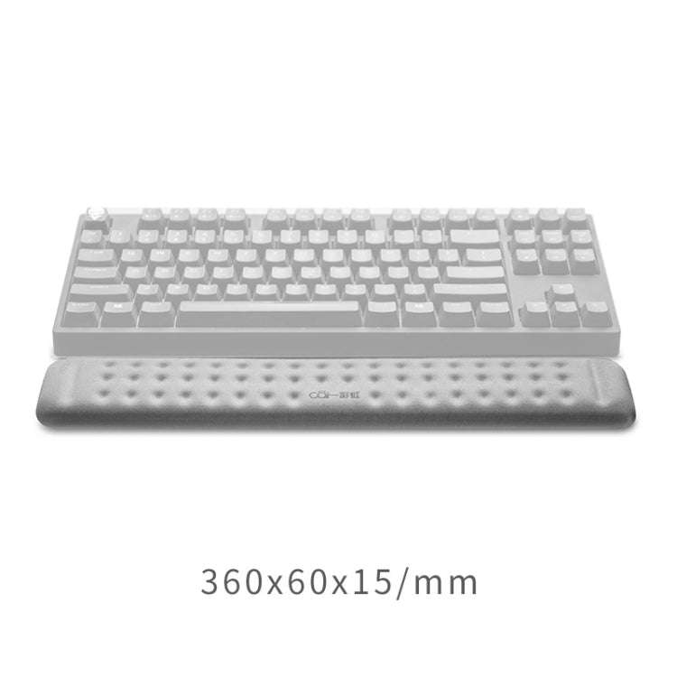 Mechanical Keyboard Wrist Rest Memory Foam Mouse Pad, Size : M (Grey)