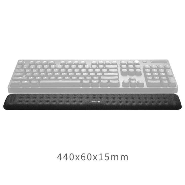 Mechanical Keyboard Wrist Rest Memory Foam Mouse Pad, Size : L (Black)