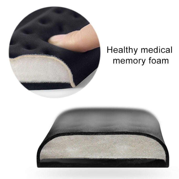 Mechanical Keyboard Wrist Rest Memory Foam Mouse Pad, Size : L (Black)