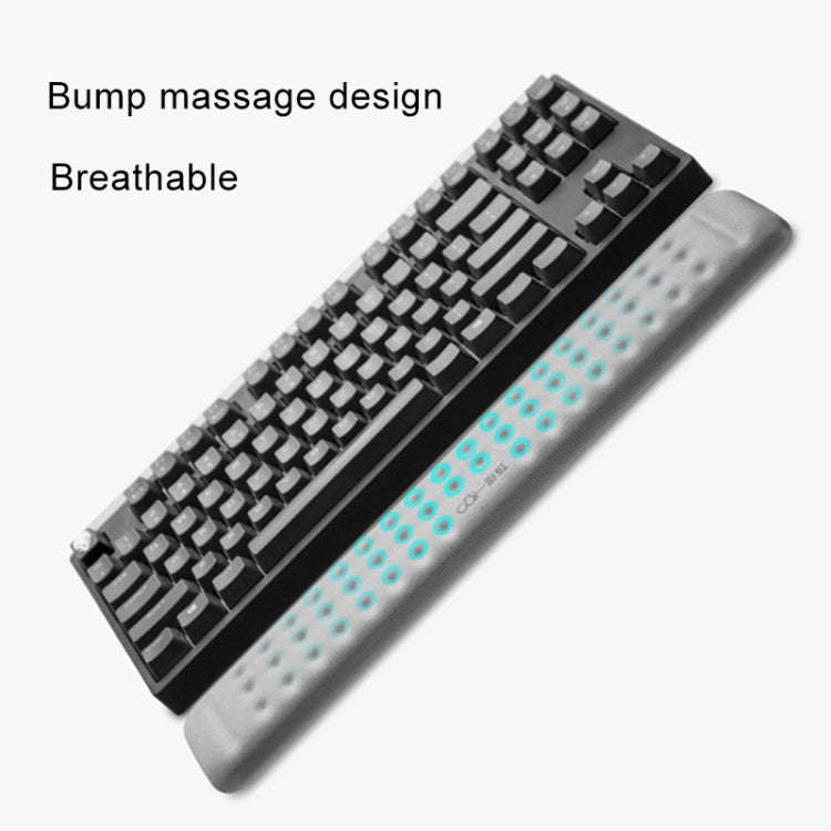 Mechanical Keyboard Wrist Rest Memory Foam Mouse Pad, Size : L (Black)