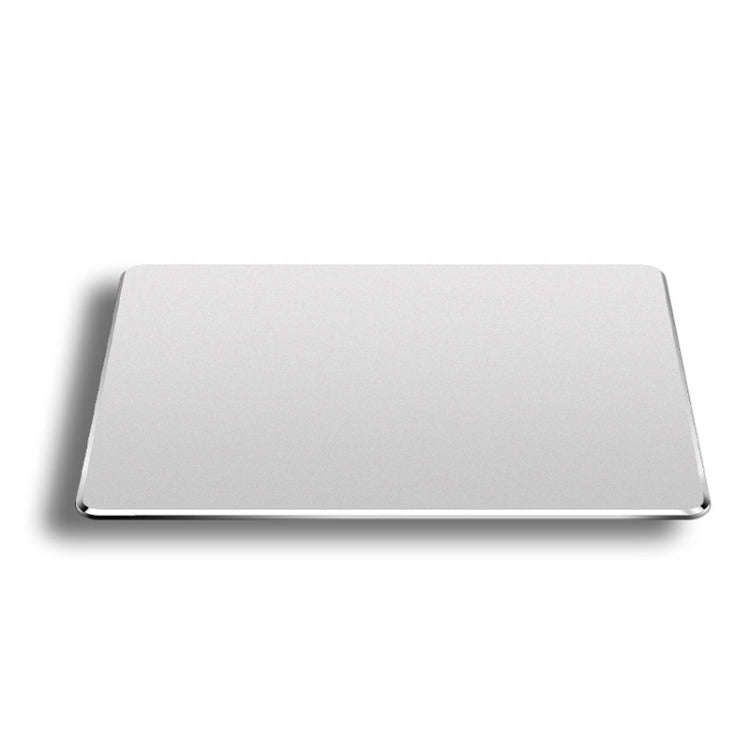 Aluminum Alloy Double-sided Non-slip Mat Desk Mouse Pad, Size : M(Silver)