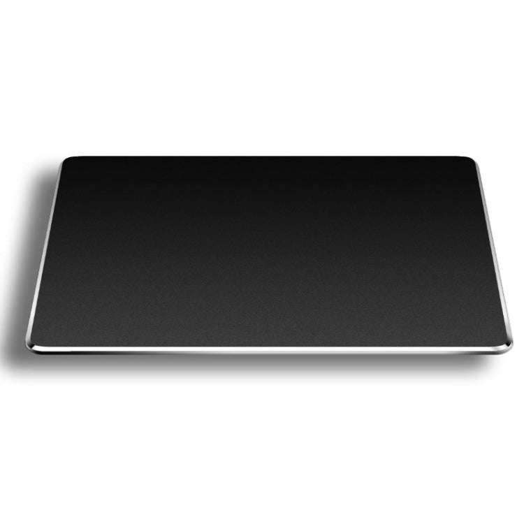 Aluminum Alloy Double-sided Non-slip Mat Desk Mouse Pad, Size : L(Black)