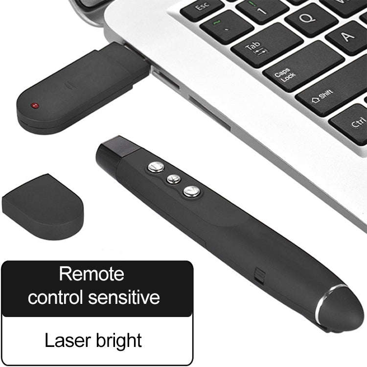 2.4GHz Wireless Laser PowerPoint Page Turning Pen Multimedia Wireless Presentation Projection Pen...