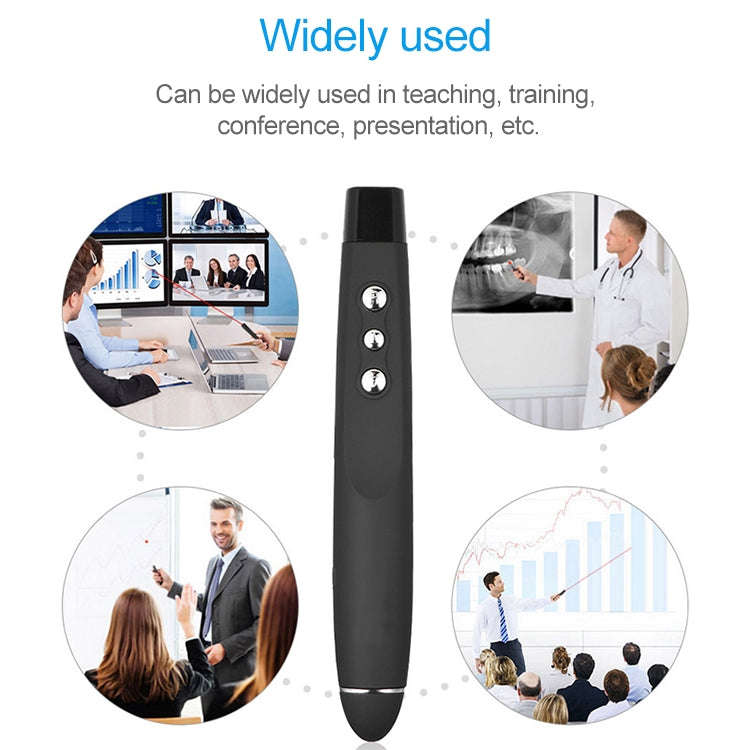 2.4GHz Wireless Laser PowerPoint Page Turning Pen Multimedia Wireless Presentation Projection Pen...