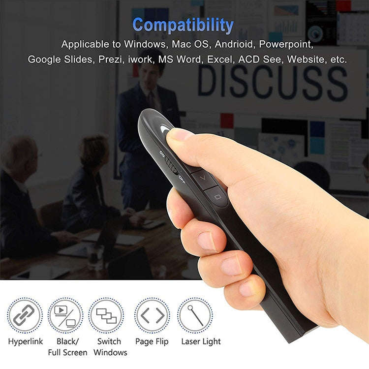 XM930 2.4GHz Wireless Laser PowerPoint Page Turning Pen Multimedia Wireless Presentation Projecti...