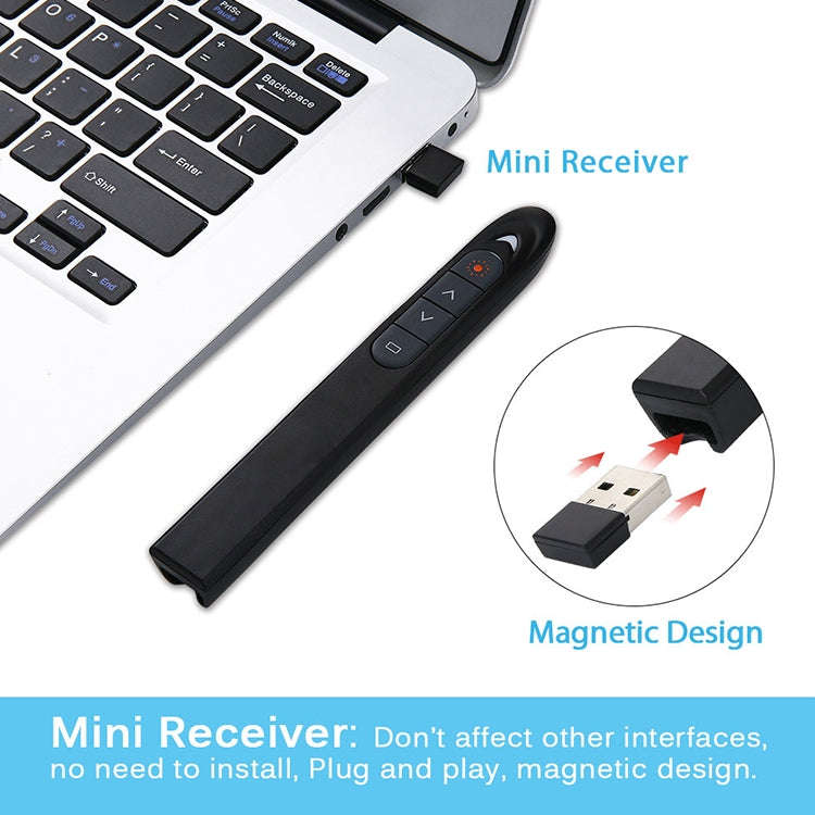 XM930 2.4GHz Wireless Laser PowerPoint Page Turning Pen Multimedia Wireless Presentation Projecti...
