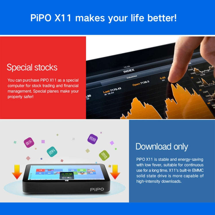 PiPo X11 TV Box Style Tablet Mini PC, 3GB+64GB, 9.0 inch Windows 10 Intel Celeron N4020 Quad Core...