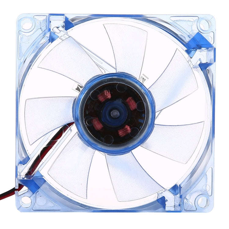8025 4 Pin DC 12V 0.18A Computer Case Cooler Cooling Fan with LED Light, Random Color Delivery , ...