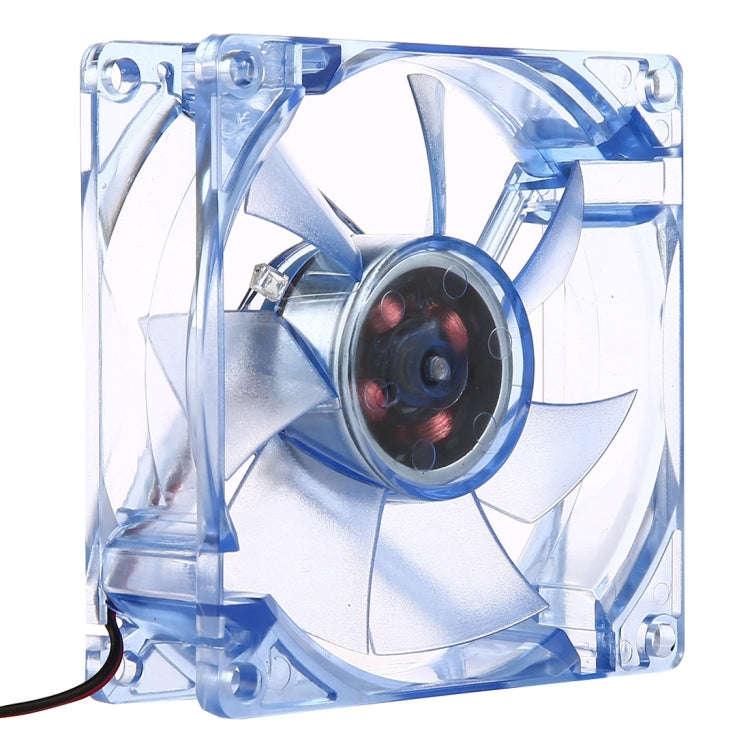 8025 4 Pin DC 12V 0.18A Computer Case Cooler Cooling Fan with LED Light, Random Color Delivery , ...