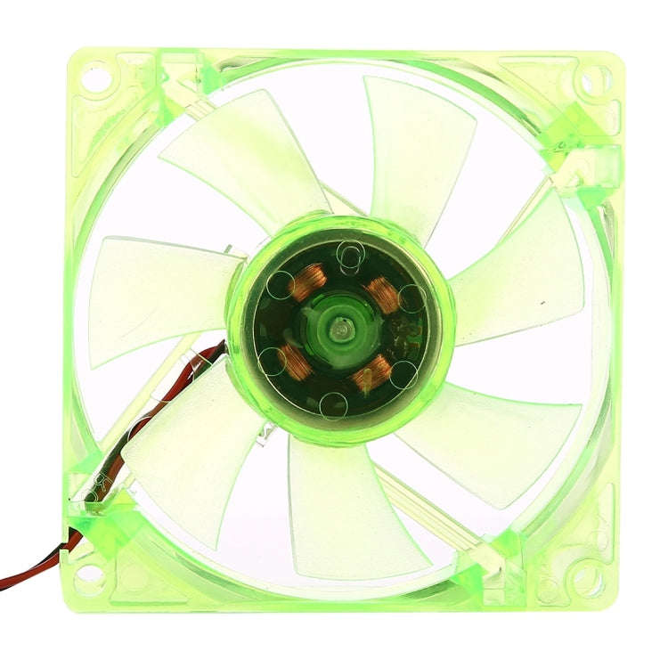 8025 4 Pin DC 12V 0.18A Computer Case Cooler Cooling Fan with LED Light, , Random Color Delivery ...