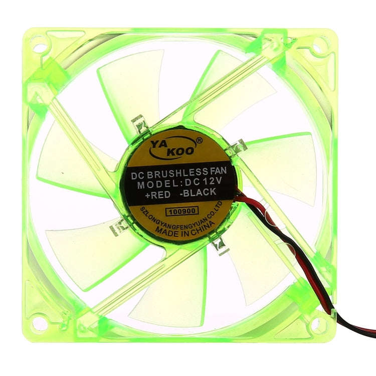 8025 4 Pin DC 12V 0.18A Computer Case Cooler Cooling Fan with LED Light, , Random Color Delivery ...