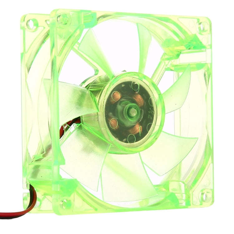 8025 4 Pin DC 12V 0.18A Computer Case Cooler Cooling Fan with LED Light, , Random Color Delivery ...