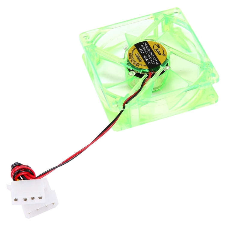 8025 4 Pin DC 12V 0.18A Computer Case Cooler Cooling Fan with LED Light, , Random Color Delivery ...