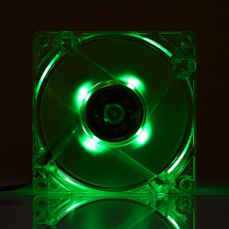 8025 4 Pin DC 12V 0.18A Computer Case Cooler Cooling Fan with LED Light, , Random Color Delivery ...
