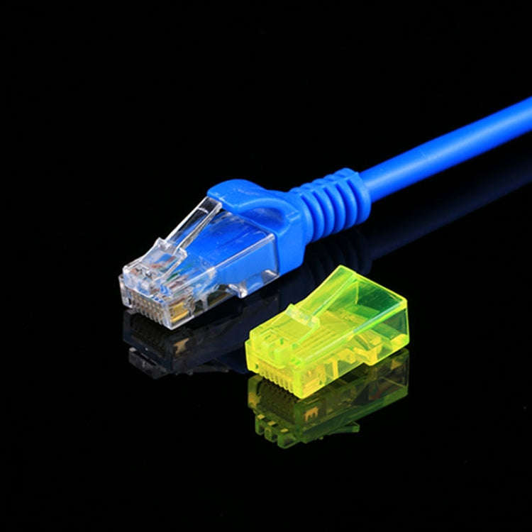 100 PCS Anpwoo Amp01 RJ45 Connector Modular Plug(Yellow)