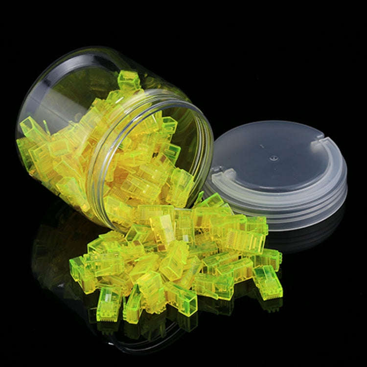 100 PCS Anpwoo Amp01 RJ45 Connector Modular Plug(Yellow)
