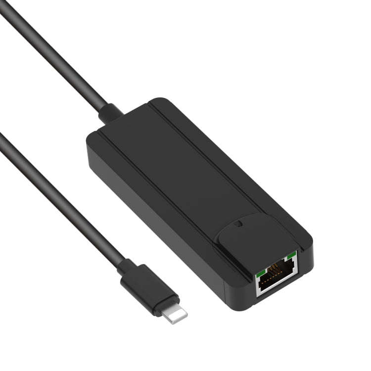 Onten 75002 8PIN to RJ45 Hub USB 2.0 Adapter(Black)