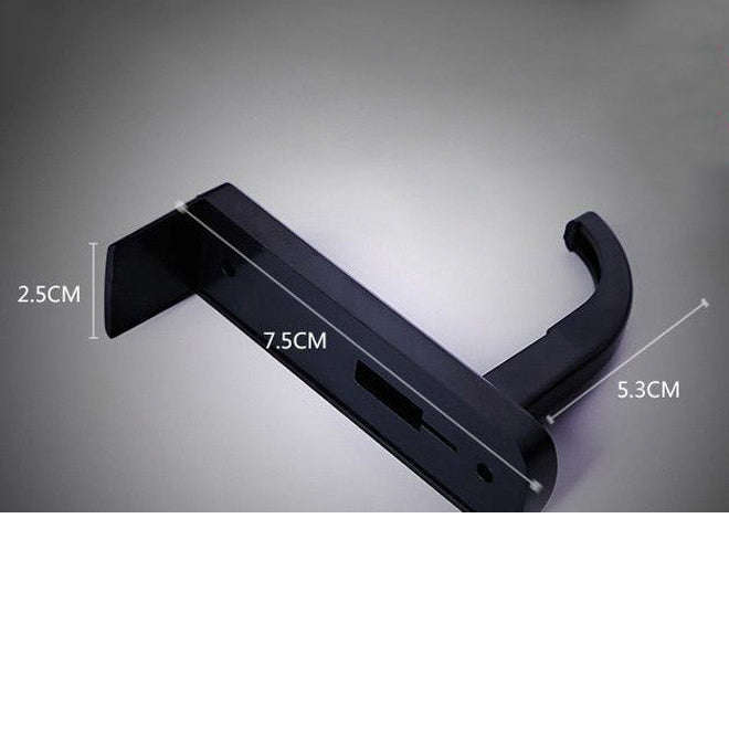 Universal Headphone Hanger PC Monitor Desk Headset Stand Holder Hook(Black)