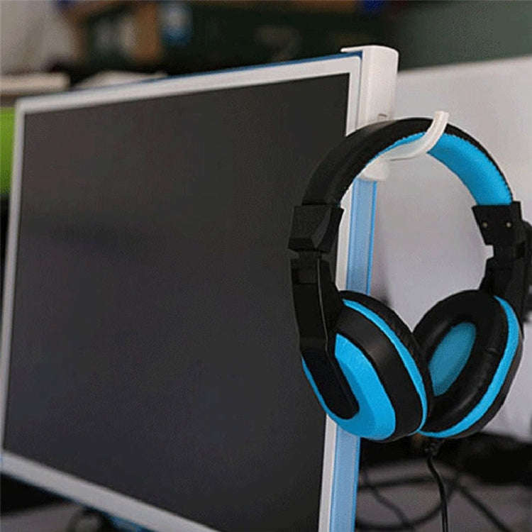 Universal Headphone Hanger PC Monitor Desk Headset Stand Holder Hook(Black)