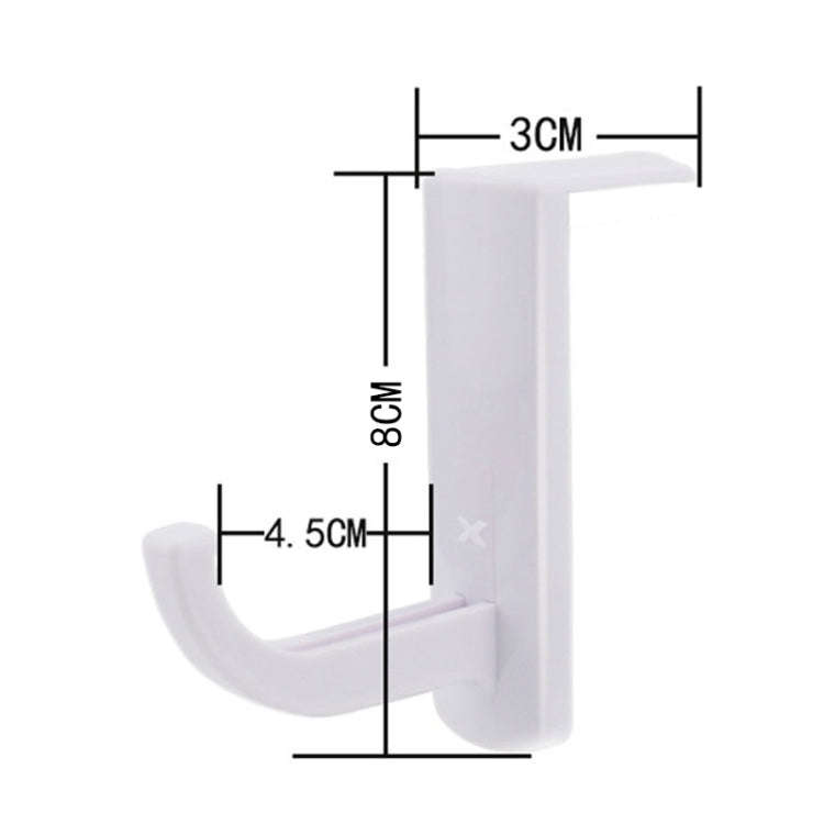 Universal Headphone Hanger PC Monitor Desk Headset Stand Holder Hook(White)
