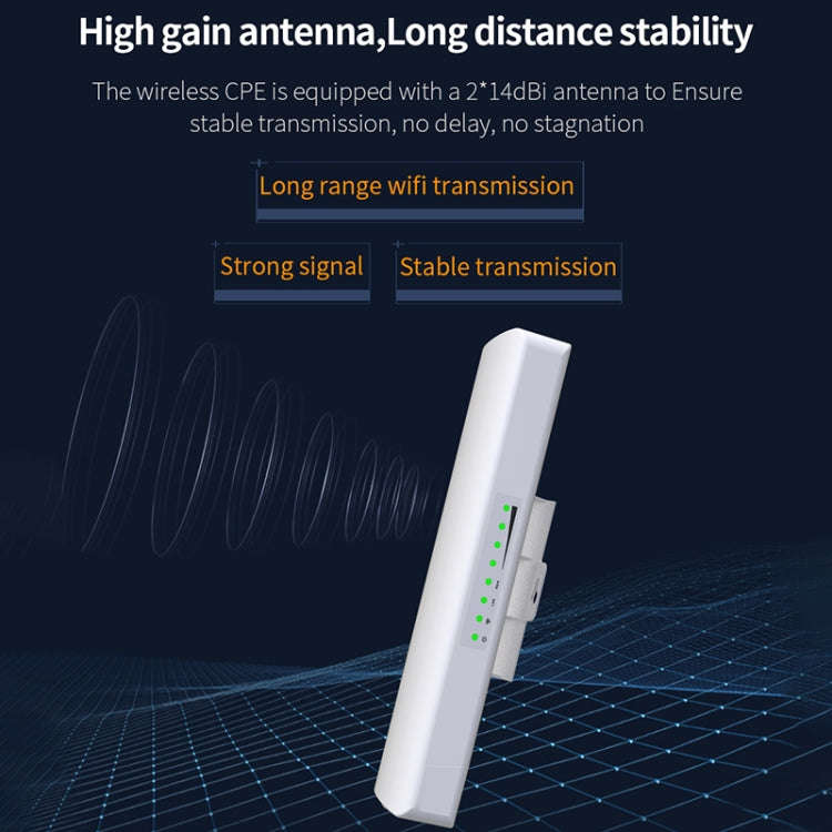 COMFAST CF-E312A Qualcomm AR9344 5.8GHz 300Mbps/s Outdoor ABS Wireless Network Bridge with POE Ad...