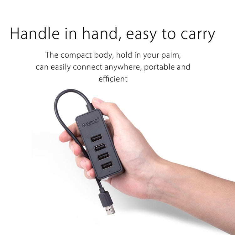ORICO W5P-U2-100 USB 2.0 Desktop HUB with 100cm Micro USB Cable Power Supply(Black)