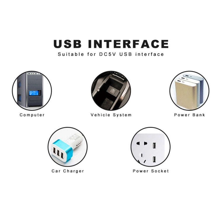 8LEDs 5V 200LM USB LED Book Light Portable Night Light, with Type-C Adapter(White Light)