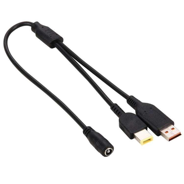 5.5x2.1mm Female to Lenovo YOGA 3 & Big Square (First Generation) Male Interfaces Power Adapter C...