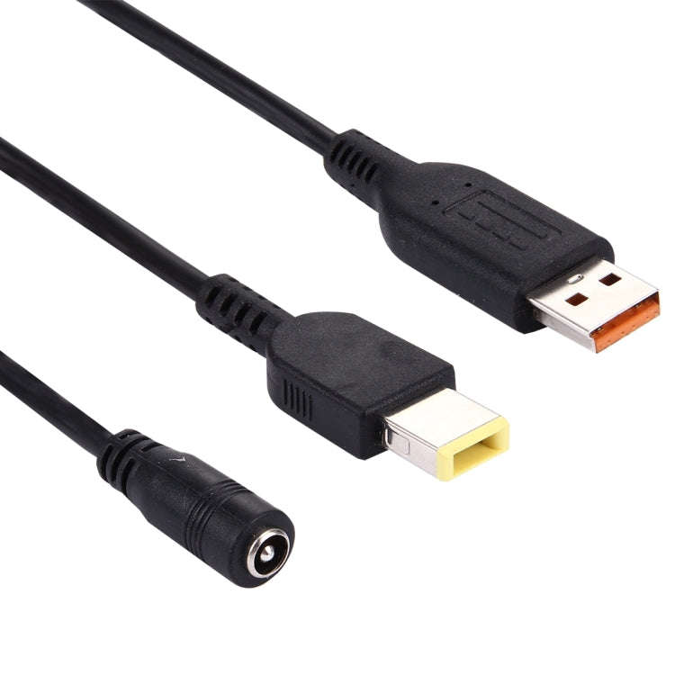 5.5x2.1mm Female to Lenovo YOGA 3 & Big Square (First Generation) Male Interfaces Power Adapter C...