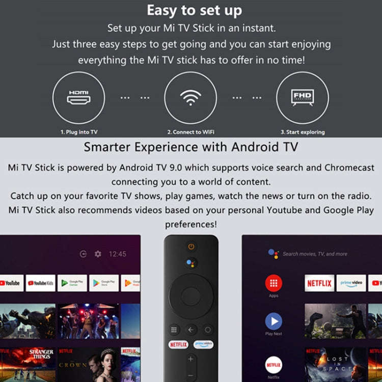 [HK Warehouse] Original Xiaomi Mi Android TV Stick, Quad Core Cotex A53, RAM 1GB + ROM 8GB, Globa...
