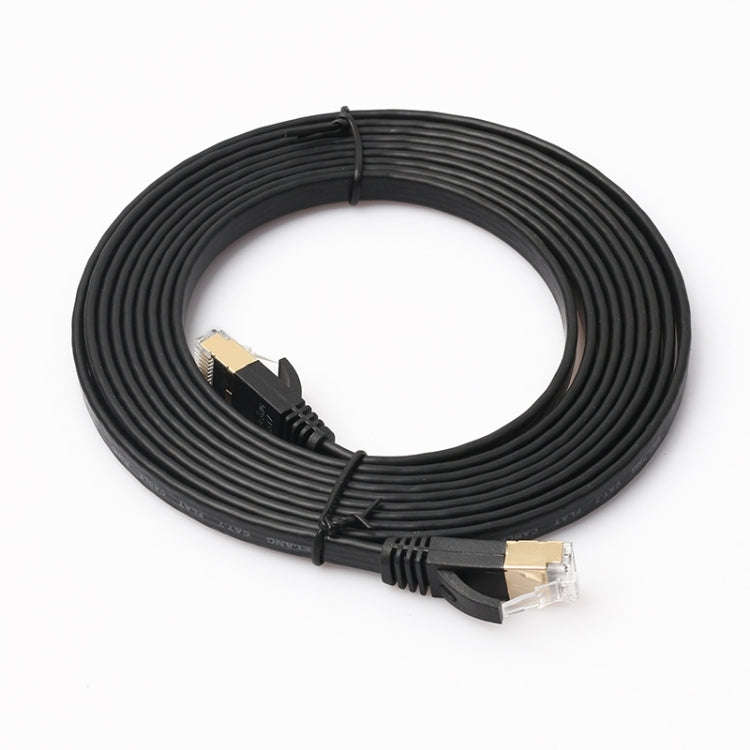 3m CAT7 10 Gigabit Ethernet Ultra Flat Patch Cable for Modem Router LAN Network - Built with Shie...