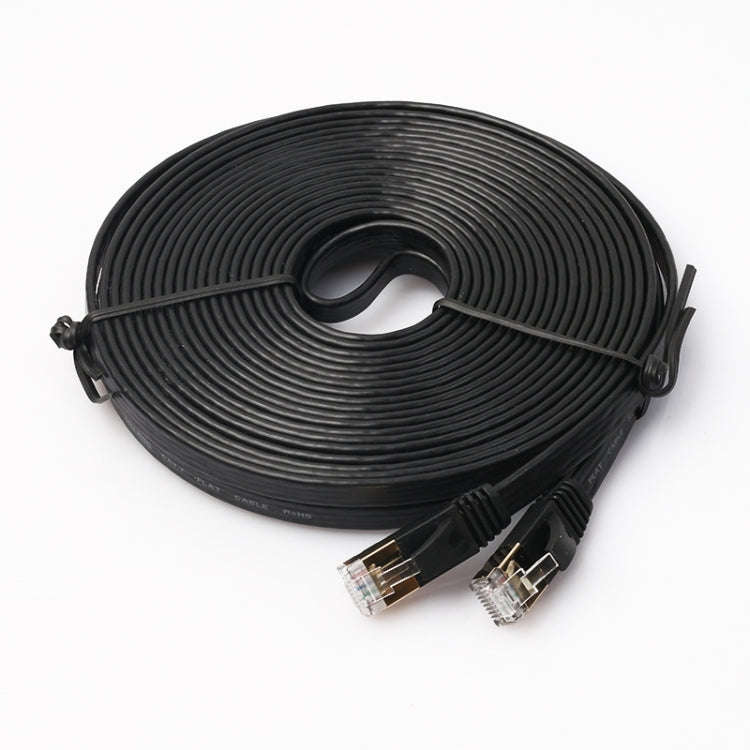 10m CAT7 10 Gigabit Ethernet Ultra Flat Patch Cable for Modem Router LAN Network - Built with Shi...