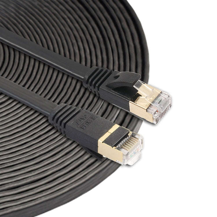 15m CAT7 10 Gigabit Ethernet Ultra Flat Patch Cable for Modem Router LAN Network - Built with Shi...