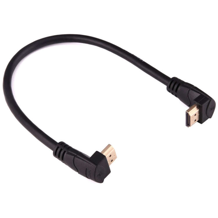 30cm 4K*2K HDMI 2.0 Version High Speed 270 Degree Right Angle HDMI Male to 270 Degree Right Angle...