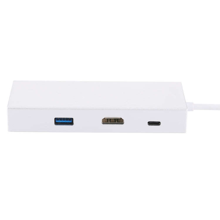 USB-C / Type-C to HDMI & RJ45 & 2 x USB 3.0 & SD & Micro SD Card Reader Adapter HUB with USB-C / ...
