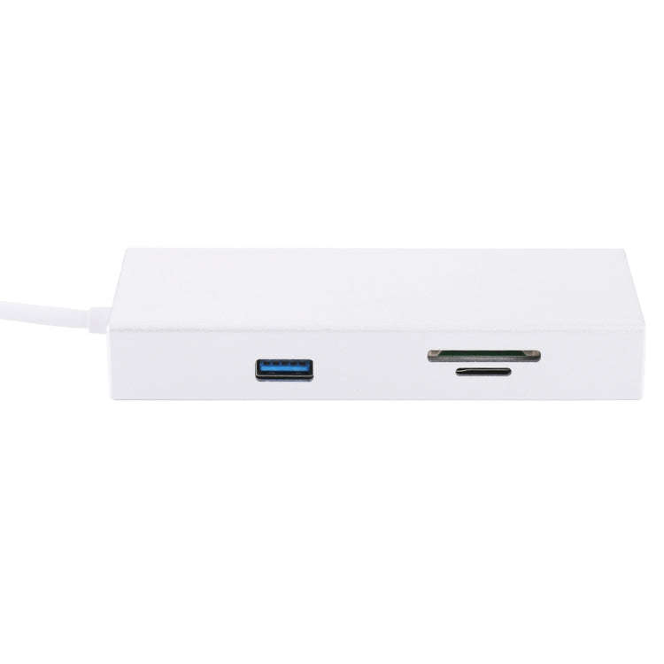 USB-C / Type-C to HDMI & RJ45 & 2 x USB 3.0 & SD & Micro SD Card Reader Adapter HUB with USB-C / ...